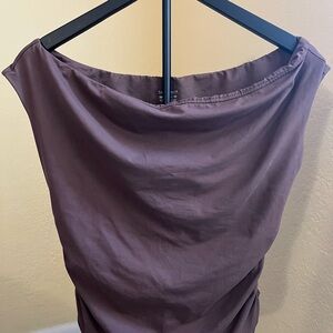 Elegant Off-Shoulder Top in Deep Purple